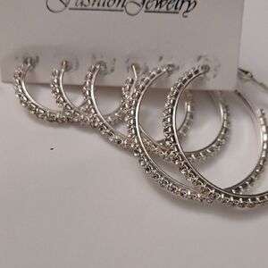 Elegant Silver Hoop Earrings